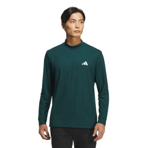 アディダス(adidas)(メンズ)ゴルフウェア グラフィック モックネック 長袖シャツ JVV08-JM0237 DGRN