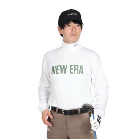 ニューエラ（NEW ERA）（メンズ、レディース）ゴルフウェア 保温 軽量 長袖 スウェット ハイカラー ウォーム Tシャツ Straight Logo 14326412 14326411