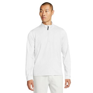 ナイキ(NIKE)(メンズ)ゴルフウェア 速乾 ドライフィット ビクトリー ハーフジップ 長袖トップ FD5838-100