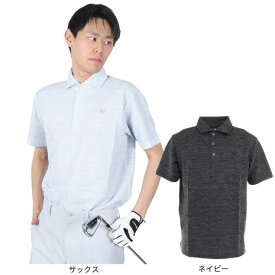 クランク（CLUNK）（メンズ）ゴルフウェア 吸汗速乾 ライン 半袖ポロシャツ CL5MTG15