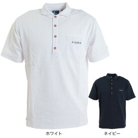 フィドラ（FIDRA）（メンズ）ゴルフウェア シアサッカー半袖ポロシャツ FD5MTG27