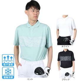 【11/11 1:59まで さらに最大P10倍】パフォーマンスギア（PG）（メンズ）ゴルフウェア 吸汗速乾 接触冷感 スナップボタン 半袖ポロシャツ 403PG4SEG0004