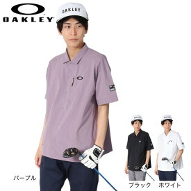 【11/16 23:59まで 全商品最大P10倍要エントリー】オークリー（OAKLEY）（メンズ）ゴルフウェア 吸汗速乾 接触冷感 STALWART COOL WV 半袖シャツ FOA407843