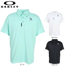 オークリー（OAKLEY）（メンズ）ゴルフウェア 吸汗速乾 接触冷感 SKULL HEAT LETTE 半袖ポロシャツ FOA409091