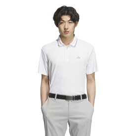 【3/11 1:59まで 全商品最大P10倍 要エントリー】アディダス（adidas）（メンズ）ゴルフウェア アディゼロ ツイストニット 半袖 ジップポロシャツ KUK69