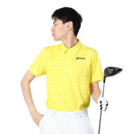 【12/11 01:59まで 全商品最大P10倍 要エントリー】スリクソン（SRIXON）（メンズ）ゴルフウェア 半袖 松山英樹プロレプリカモデル 吸汗速乾 メッシュボーダープリントシャツ RGMXJA16