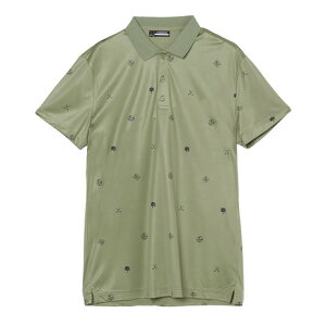 J.LINDEBERG(J.LINDEBERG)(メンズ)ゴルフウェア クラブハウスモチーフ 半袖ポロシャツ 071-23244-025