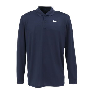 ナイキ(NIKE)(メンズ)ゴルフウェア 速乾 ドライフィット ビクトリー SOLID 長袖ポロシャツ DN2345-451