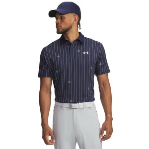 アンダーアーマー(UNDER ARMOUR)(メンズ)ゴルフウェア 半袖 プレーオフ3.0 プリント ポロシャツ 1378677