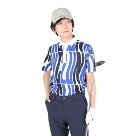 クランク（CLUNK）（メンズ） ゴルフウェア 氷撃総柄PT 半袖ポロシャツ CL5MTG21 .