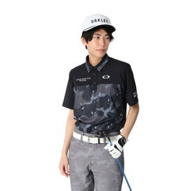 オークリー（OAKLEY）（メンズ）ゴルフウェア 吸汗速乾 接触冷感 STALWART BLOCK 半袖シャツ FOA407844