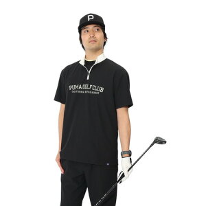 プーマ(PUMA)(メンズ)ゴルフウェア 吸汗速乾 半袖 ハーフジップポロシャツ 635495
