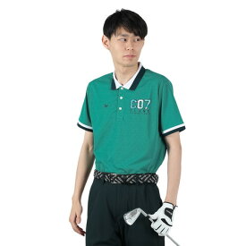 クランク（CLUNK）（メンズ）ゴルフウェア 接触冷感 吸汗 速乾 半袖ポロシャツ CL5PTG17