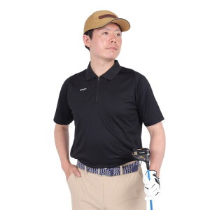 ザ・ワープ・バイ・エネーレ(The Warp By Ennerre)(メンズ)ゴルフウェア 吸汗速乾 ドライプラス 半袖ジップポロシャツ WG5RTG09