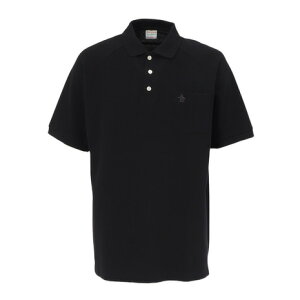 マンシング(MUNSING)(メンズ)ゴルフウェア ペンギン バイ マンシングウェア 60S ラグランスリーブポロシャツ MU5SHS01M BK00