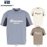 ROSASEN（メンズ）ゴルフウェア 吸水速乾 接触冷感 半袖モックネックシャツ 044-25546-26SS