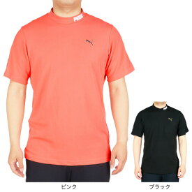 プーマ（PUMA）（メンズ） ゴルフウェア ひんやり冷感 3Dロゴ ツアーデザイン 半袖モックネックシャツ 930523