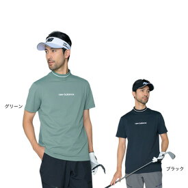 ニューバランス（new balance）（メンズ）ゴルフウェア 接触冷感 半袖 モックネック プルオーバー 012-5166016
