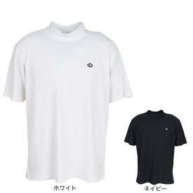 フィドラ（FIDRA）（メンズ）ゴルフウェア 接触冷感 モックネック 半袖 ダブルロゴJQ シャツ FD5VTG10