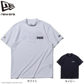 ニューエラ（NEW ERA）（メンズ、レディース）モックネック ゴルフ 鹿の子 ミッドネック Tシャツ ドラえもん 半袖Tシャツ 1493537