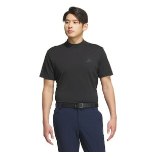 アディダス(adidas)(メンズ)ゴルフウェア スリーストライプス 半袖 モックネックシャツ KVH10