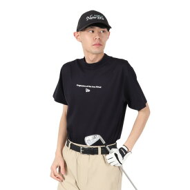 【8/15限定 最大1万Pバック要エントリー＆抽選】ニューエラ（NEW ERA）（メンズ、レディース）ゴルフウェア 吸汗速乾 抗菌 半袖 ミッドネック 鹿の子 Tシャツ Circle OOTTF 14391497 14391498