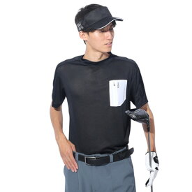 パフォーマンスギア（PG）（メンズ）ゴルフウェア 吸汗速乾 接触冷感 モックネック Top 半袖シャツ 403PG4SDD0003