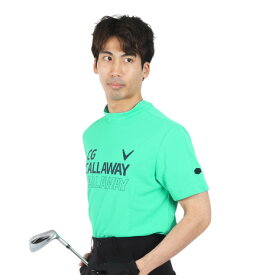 キャロウェイ（CALLAWAY）（メンズ）ゴルフウェア クローズドメッシュ 半袖モックネックシャツ C24134105-1130