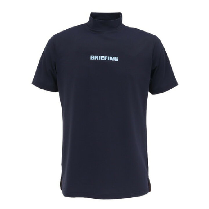BRIEFING GOLF ブリーフィング ハイネック半袖Tシャツ ブルー系 L 