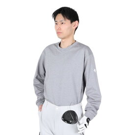 【1,500円OFFクーポン 5/25限定 2万円以上購入】デサントゴルフ（DESCENTEGOLF）（メンズ）ゴルフウェア 吸汗速乾 DSG COLLECTION クルーネックプルオーバー DGMXJL52 GY00