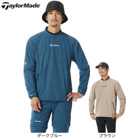 【11/11 1:59まで さらに最大P10倍】テーラーメイド（TAYLORMADE）（メンズ）ゴルフウェア 撥水 ストレッチ コンバーチブル クルーネック M20136