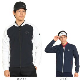 【1,500円OFFクーポン 5/25限定 2万円以上購入】キャロウェイ（CALLAWAY）（メンズ）ゴルフウェア 8WAYストレッチタフタ ポンチ フルジップスウェット C22217101