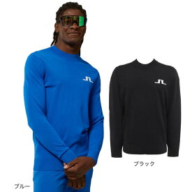 【6万円以上6,000円OFFクーポン 4/20限定】Jリンドバーグ（J.LINDEBERG）（メンズ） ゴルフウェア 軽量 裾リブ 袖口リブ ジャカードブリッジロゴクルーネックセーター 071-17919