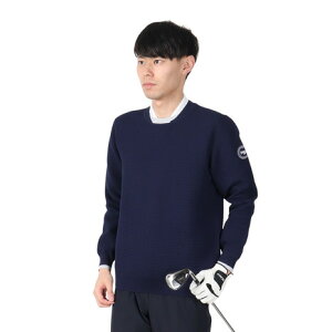 モコ(MOCO)(メンズ)ゴルフウェア 長袖クルーネックセーター 21-1241210-98