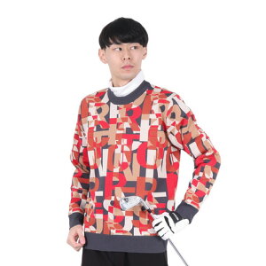 レザレクション(Resurrection)(メンズ)ゴルフウェア 防風 レイヤーロゴエアシャットセーター 22AWPO07-M CRD