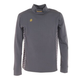 レザレクション(Resurrection)(メンズ)ゴルフウェア 吸水速乾 GMサイドラインモックネック長袖シャツ 22AWIN04-M BK