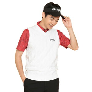 キャロウェイ(CALLAWAY)(メンズ)ゴルフウェア Vネックニットベスト C24219100-1030