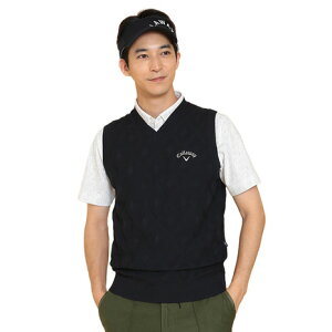 キャロウェイ(CALLAWAY)(メンズ)ゴルフウェア Vネックニットベスト C24219100-1120