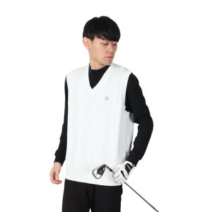 セントアンドリュース(ST.ANDREWS)(メンズ)ゴルフウェア 12G V地柄 Vネックニットベストプルオーバー 042-5173251-030