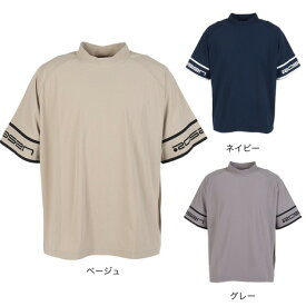 【6万円以上6,000円OFFクーポン 4/24 20時から28h限定】ROSASEN（メンズ）ゴルフウェア 吸汗 速乾 半袖 A-Line モックネック ロゴTシャツ 047-28443