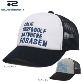 ROSASEN（メンズ）ゴルフ 吸汗 速乾 配色メッシュキャップ 046-58235