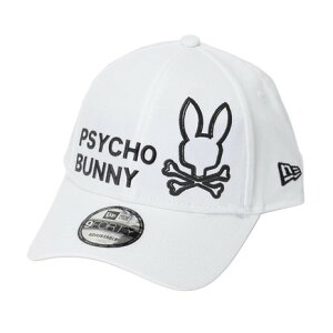 �T�C�R�o�j�[�iPsycho Bunny�j�i�����Y�A���f�B�[�X�j�X�q �L���b�v NEW ERA�R���{ PBMG563F-WHT