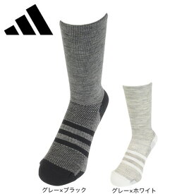 アディダス（adidas）（メンズ）ゴルフ ソックス 防寒 クルー丈 ウール ウォームソックス DKL37