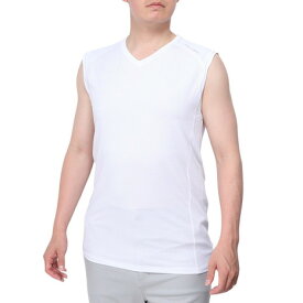 【12/11 01:59まで 全商品最大P10倍 要エントリー】トミーアーマー（Tommy Armour）（メンズ）ゴルフウェア インナー 吸汗速乾 接触冷感 ノースリーブ Vネックシャツ TAGC24S040052 WHT