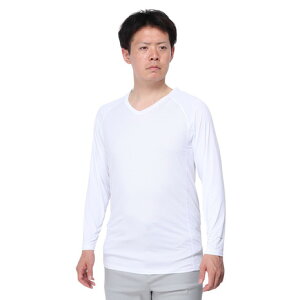 トミーアーマー(Tommy Armour)(メンズ)ゴルフウェア 吸汗速乾 接触冷感 長袖 Vネックシャツ TAGC24S040051