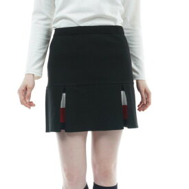 【12/11 01:59まで 全商品最大P10倍 要エントリー】トミーヒルフィガーゴルフ（TOMMY HILFIGER GOLF）（レディース）ゴルフウェア ボックスプリーツ ニットスカート THLA268-BLK