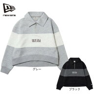 ニューエラ（NEW ERA）（レディース）ゴルフウェア 保温 ハーフジップ 長袖ポロシャツ パネル 15129380 1…