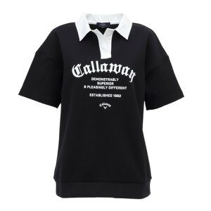 キャロウェイ(CALLAWAY)(レディース)ゴルフウェア 半袖 スウェット ポロシャツ C25217201-1010
