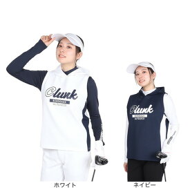 【11/11 1:59まで さらに最大P10倍】クランク（CLUNK）（レディース）ゴルフウェア UVカット 消臭 長袖モックネック カットベスト セット CL5SUG01