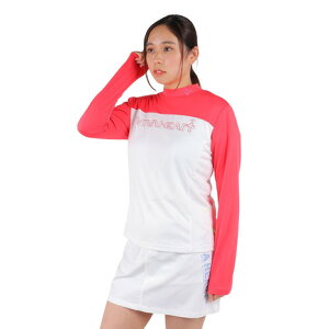 ビバハート(VIVA HEART)(レディース)ゴルフウェア ストレッチ切替長袖モックネック 012-28211-073